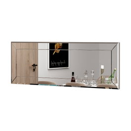 Hanah Home Espejo Vestidor Blanco 40x120 cm de MDF, Espejo de Tocador para Dormitorio o Salón con Fijación a Pared